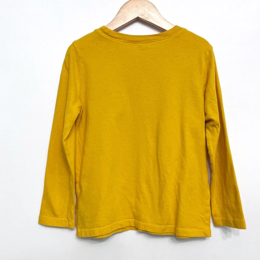 old navy | good at hugs bear long sleeved crewneck tee yellow 5t